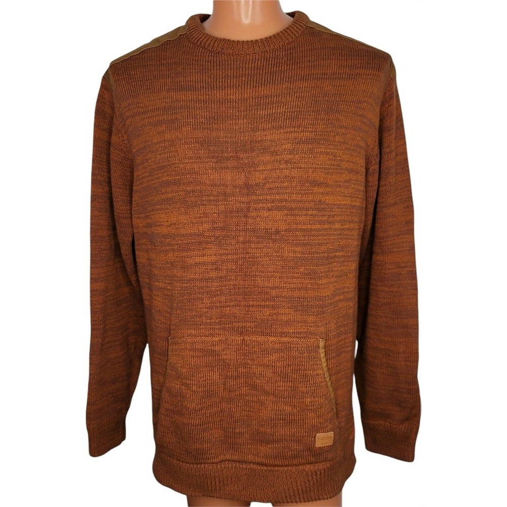 Parish Nation Crewneck Sweater w/ Leather Patches